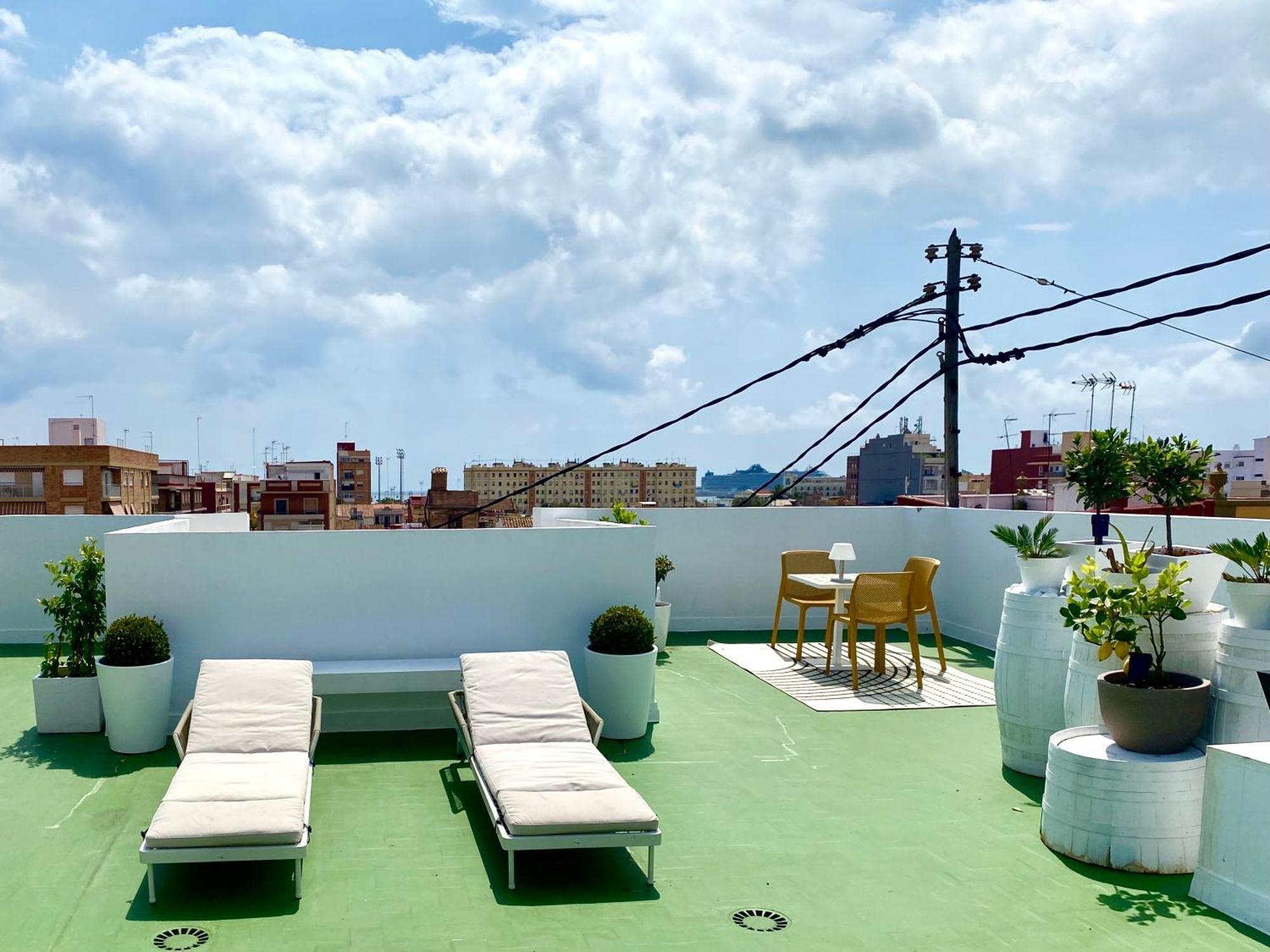 Habitacion En Playa Malvarrosa Con Bano Privado -No Ac- Valencia Buitenkant foto